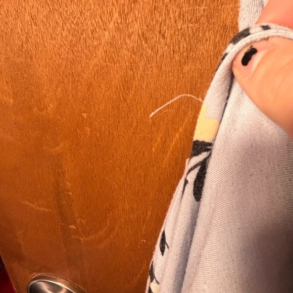 TORRID blue summer dress with pink flowers and black leaves size 4X - Picture 3 of 5